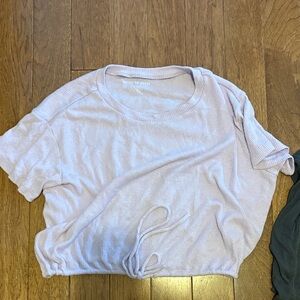 American Eagle Outfitters Light Purple Crop Top